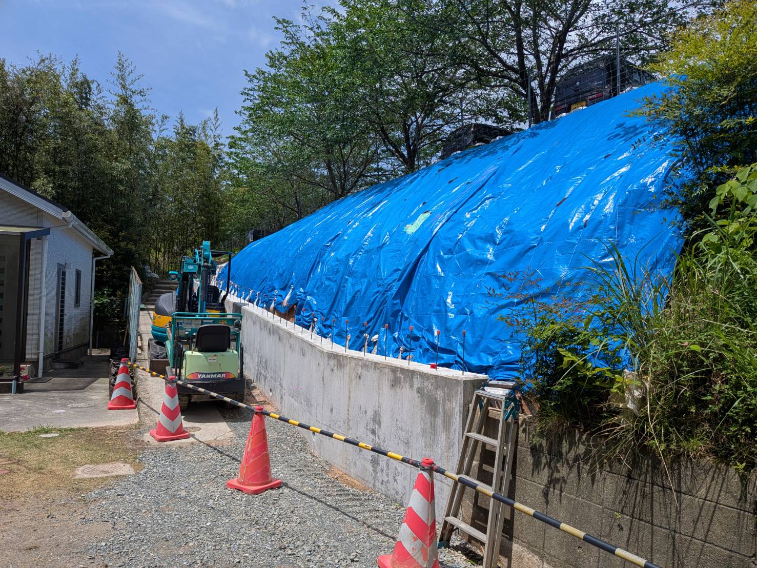 足元土留め改修完成